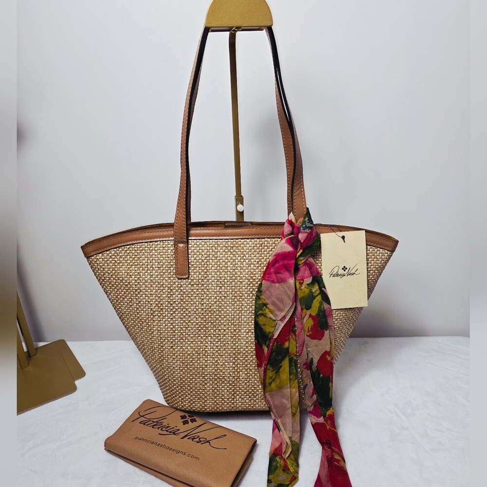 Patricia Nash Woven Marconia Naturale Tote - Picture 5 of 10